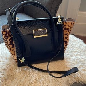 Rafe Leather and Calf Hair Purse